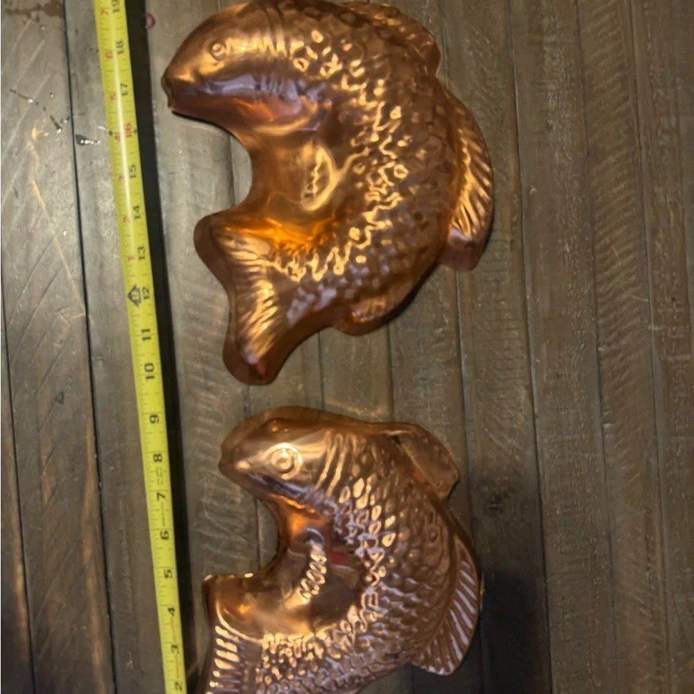 Copper Fish-Shaped Wall Accents Molds